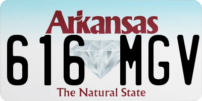 AR license plate 616MGV