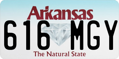 AR license plate 616MGY