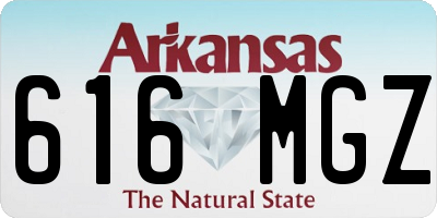 AR license plate 616MGZ