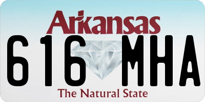 AR license plate 616MHA