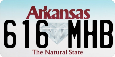 AR license plate 616MHB