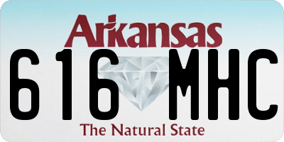 AR license plate 616MHC