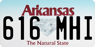 AR license plate 616MHI