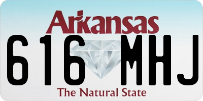 AR license plate 616MHJ