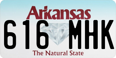 AR license plate 616MHK