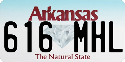 AR license plate 616MHL