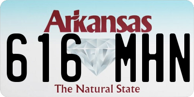 AR license plate 616MHN