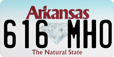 AR license plate 616MHO