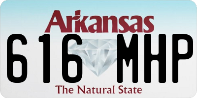 AR license plate 616MHP