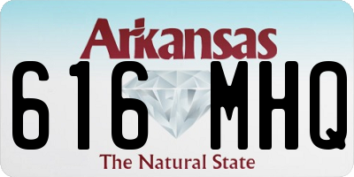 AR license plate 616MHQ