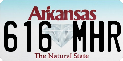 AR license plate 616MHR