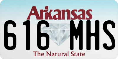 AR license plate 616MHS