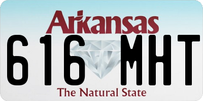 AR license plate 616MHT