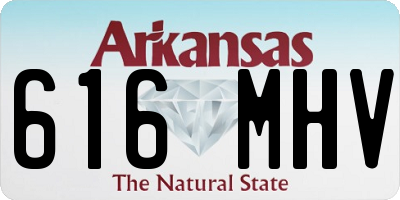 AR license plate 616MHV