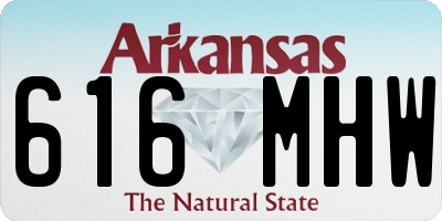 AR license plate 616MHW