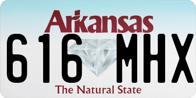 AR license plate 616MHX