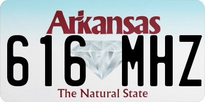 AR license plate 616MHZ