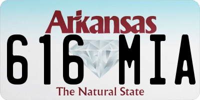 AR license plate 616MIA