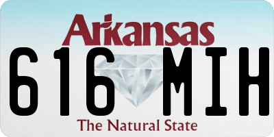 AR license plate 616MIH