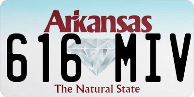 AR license plate 616MIV