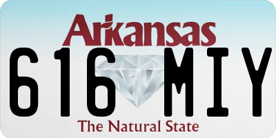 AR license plate 616MIY