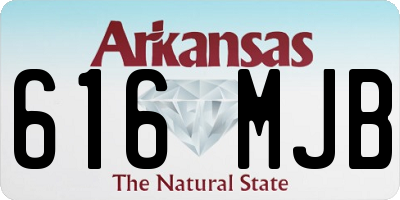 AR license plate 616MJB