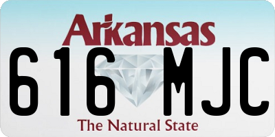 AR license plate 616MJC