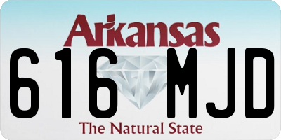 AR license plate 616MJD