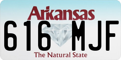 AR license plate 616MJF