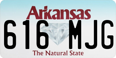 AR license plate 616MJG