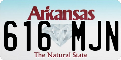 AR license plate 616MJN