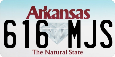 AR license plate 616MJS