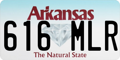 AR license plate 616MLR