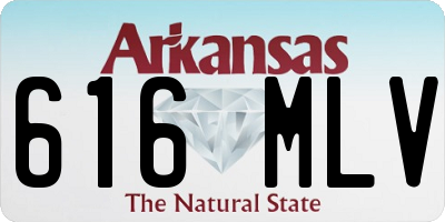 AR license plate 616MLV