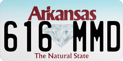AR license plate 616MMD