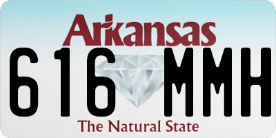 AR license plate 616MMH