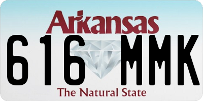 AR license plate 616MMK