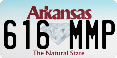 AR license plate 616MMP