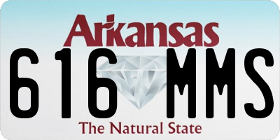 AR license plate 616MMS
