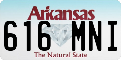 AR license plate 616MNI