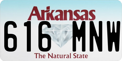 AR license plate 616MNW
