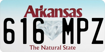AR license plate 616MPZ