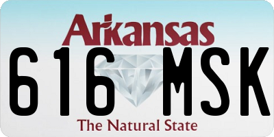 AR license plate 616MSK