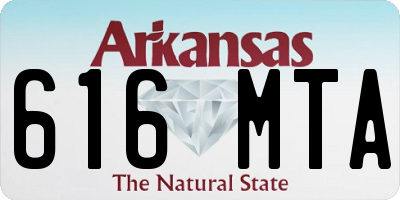 AR license plate 616MTA