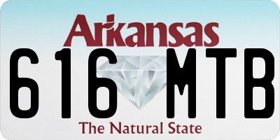 AR license plate 616MTB