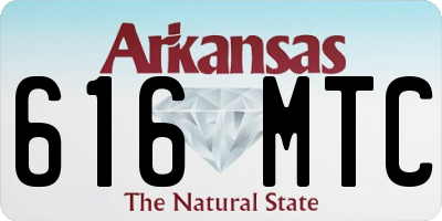 AR license plate 616MTC