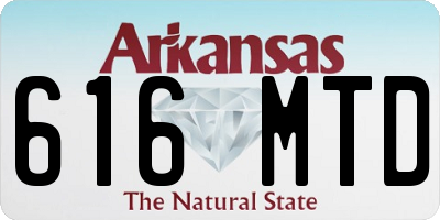 AR license plate 616MTD