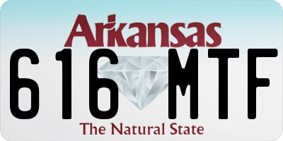 AR license plate 616MTF