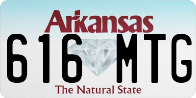 AR license plate 616MTG