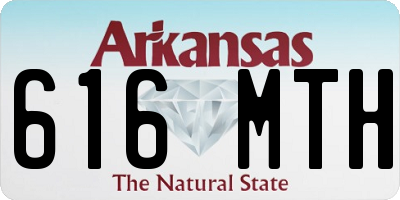 AR license plate 616MTH